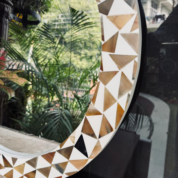 Bone Inlay Mirror : Aaina 33