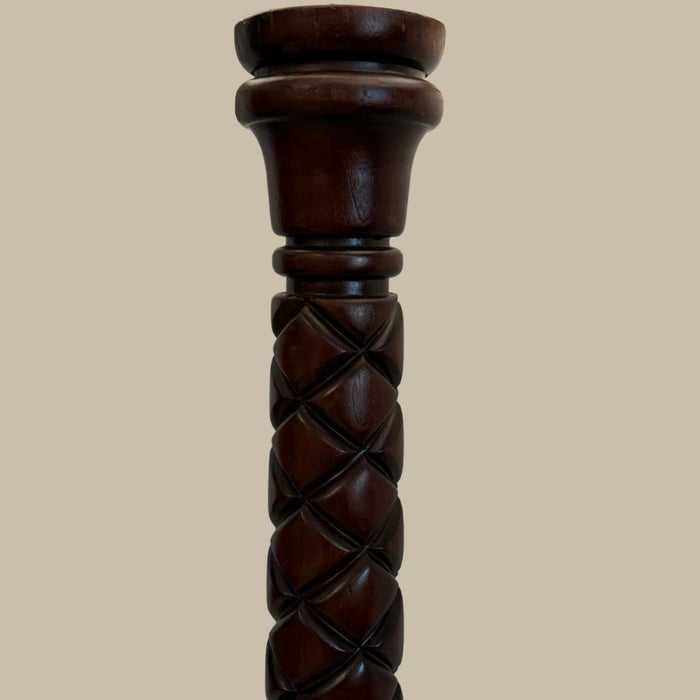 Tall, Wooden , Table Lamp : Noor 32 ( Shade included)