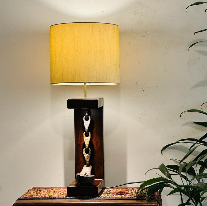 Table Lamp with  Lock Latch Details : Noor 23 (Shade Included )
