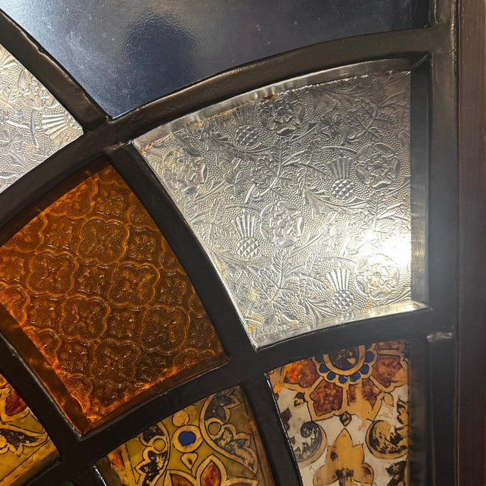 Stained Glass in Antique Wooden Frame – Contemporary Meets Vintage