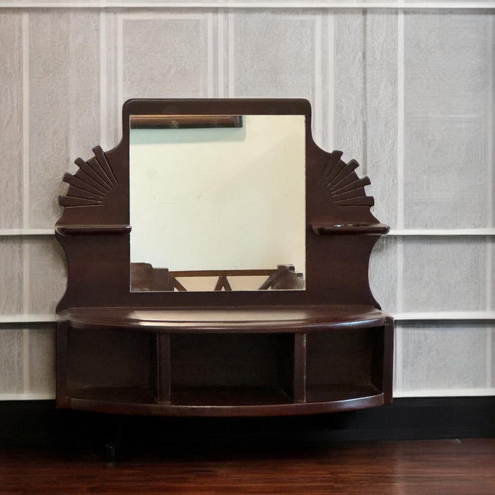 Antique wooden mirror with Art Deco Details : Aaina 20