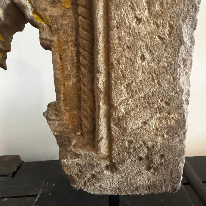 Weathered Stone Arch on Steel Stand : Pashan 8