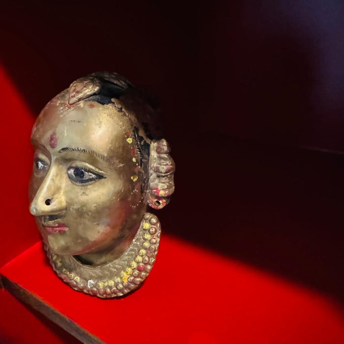 Gauri-2 : Brass Head Sculpture