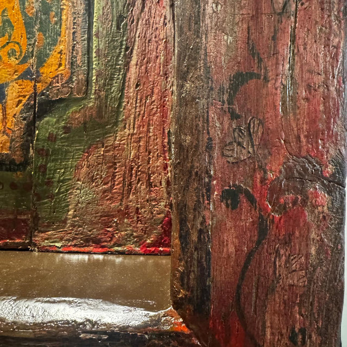 Vintage Hand-Painted Frame & Panels – Illuminated Statement Piece- Aariz 1