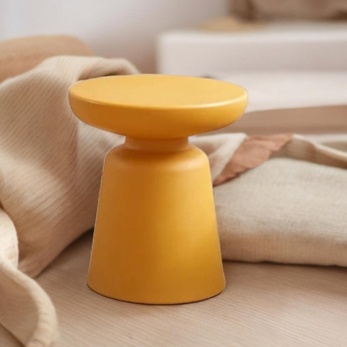 Mushroom Metal Table  : Aaima 12 (Yellow )