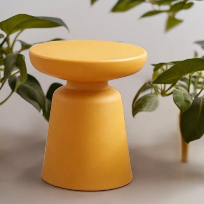 Mushroom Metal Table  : Aaima 12 (Yellow )