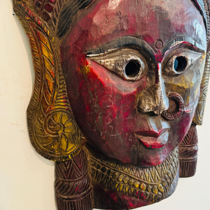 Vintage Devi Mask 3 : 3 feet high