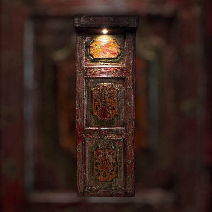 Vintage Hand-Painted Frame & Panels – Illuminated Statement Piece- Aariz 2