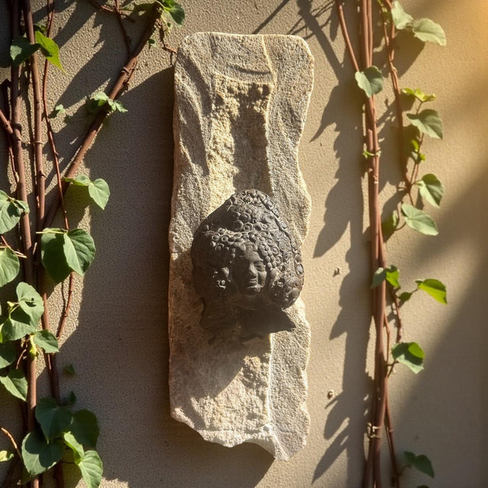 Vintage Clay Head Sculpture : Pashan 9