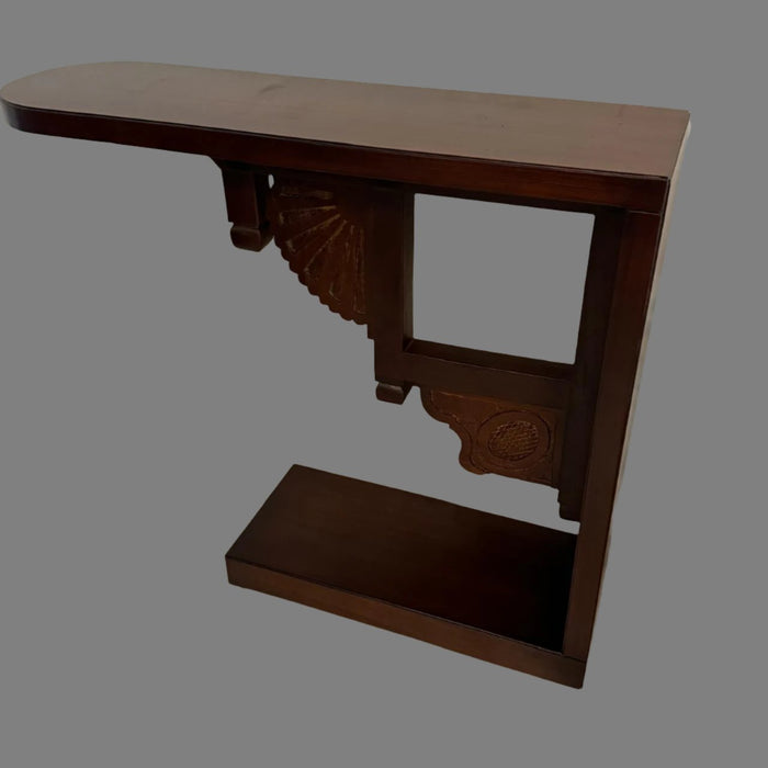 Kavya 5 :  Minimalist Wooden Console with Antique Brackets