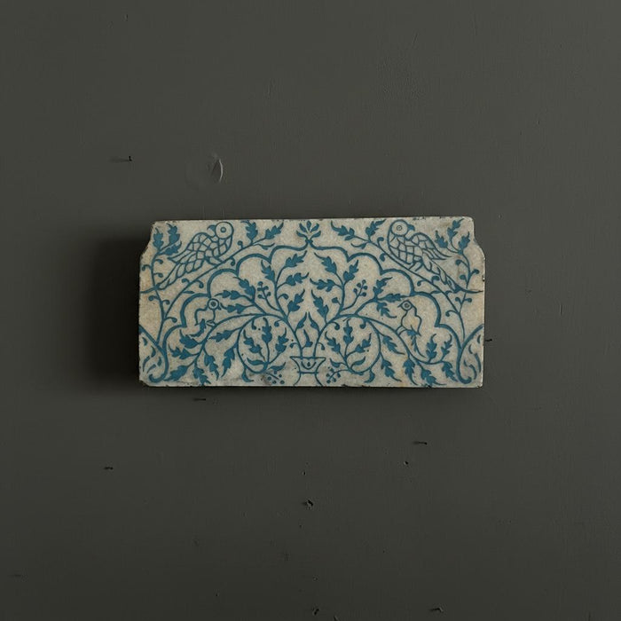 Wall-Hung Marble Plaque with Parrot Motif : Pashan 5