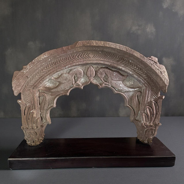 Agra Stone Arch with Parrot Carving : Pashan 6