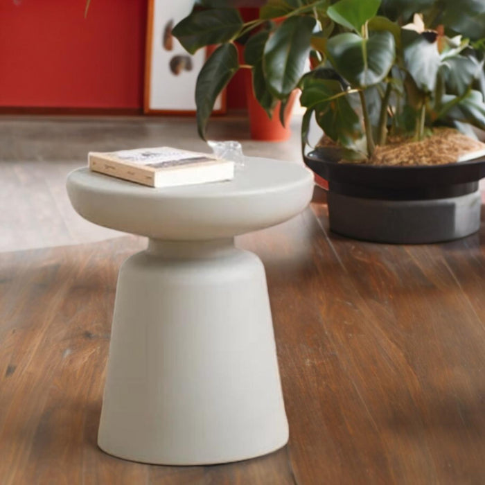 Mushroom Metal table : Aaima 17 ( White)