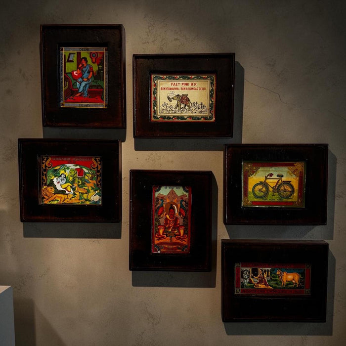 Framed vintage label  Tasveer 19