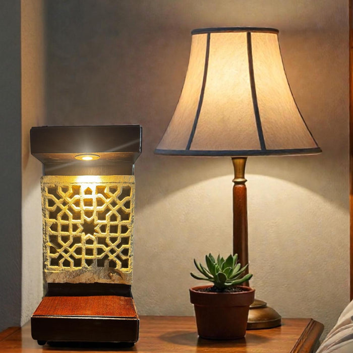 Small Jaisalmer Jali Table Accent : Pashan 2