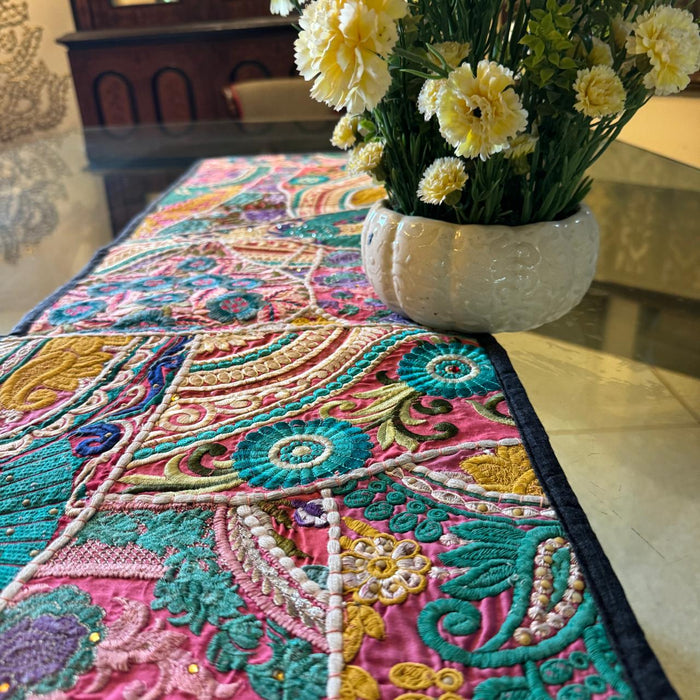 Embroidered table runner 7