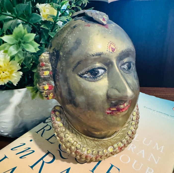 Gauri-8 : Brass Head Sculpture