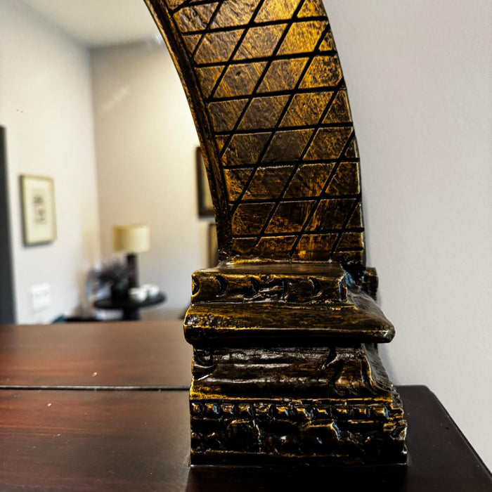 Wooden Prabhawali Mirror – Vintage Charm with Light : Aaina 2