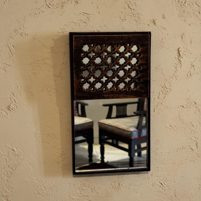 Wooden Jali Mirror : Aaina 17