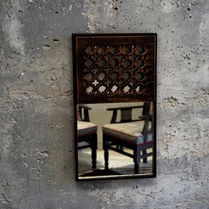 Wooden Jali Mirror : Aaina 17
