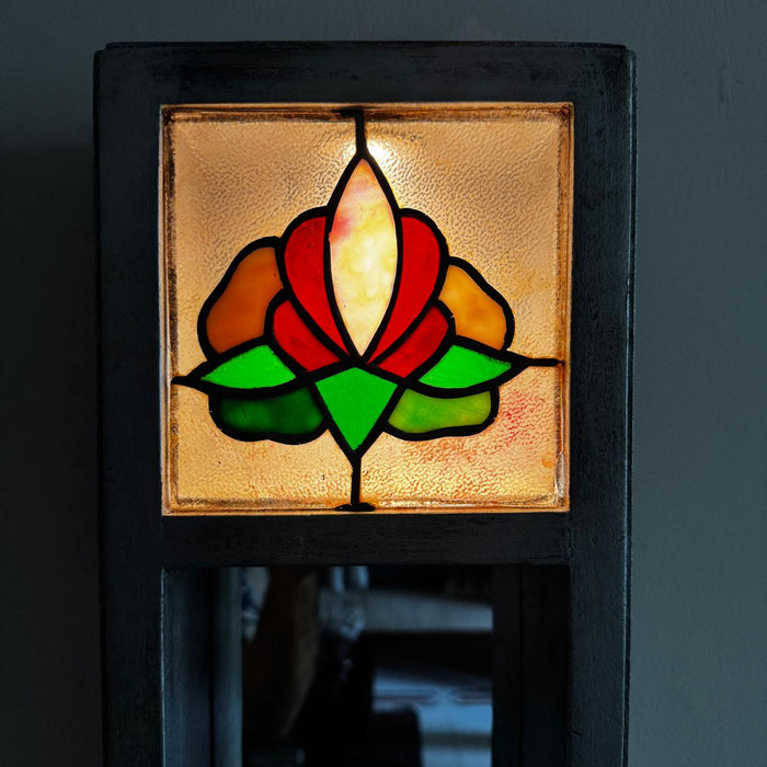 Small Stained Glass Mirror – Backlit Elegance :Aaina 11