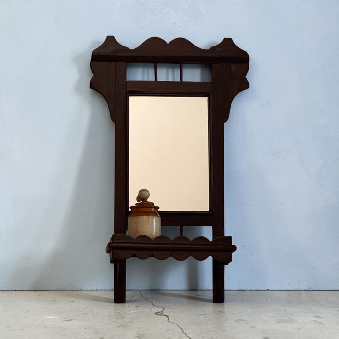 Antique Teak Wood Mirror : Aaina 39