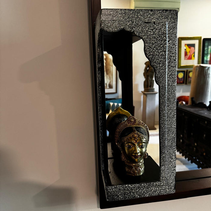 Mirror with Inset Ledge – Architectural Elegance : Aaina 21