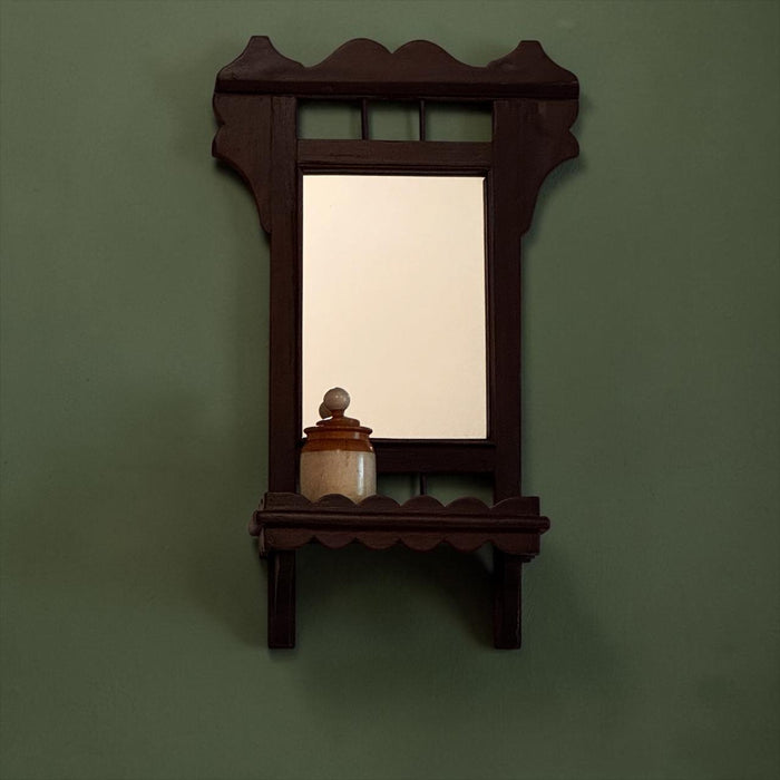 Antique Teak Wood Mirror : Aaina 39