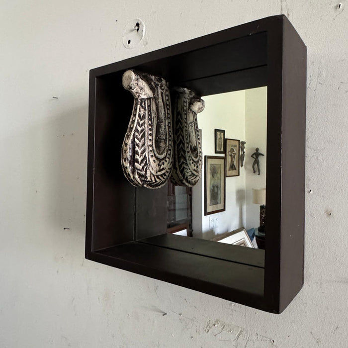 Wooden mirror: Aaina 20