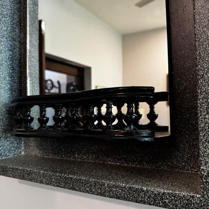 Framed Mirror with Ledge – Vintage Elegance: Aaina 30