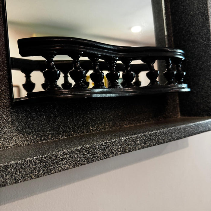 Framed Mirror with Ledge – Vintage Elegance: Aaina 30