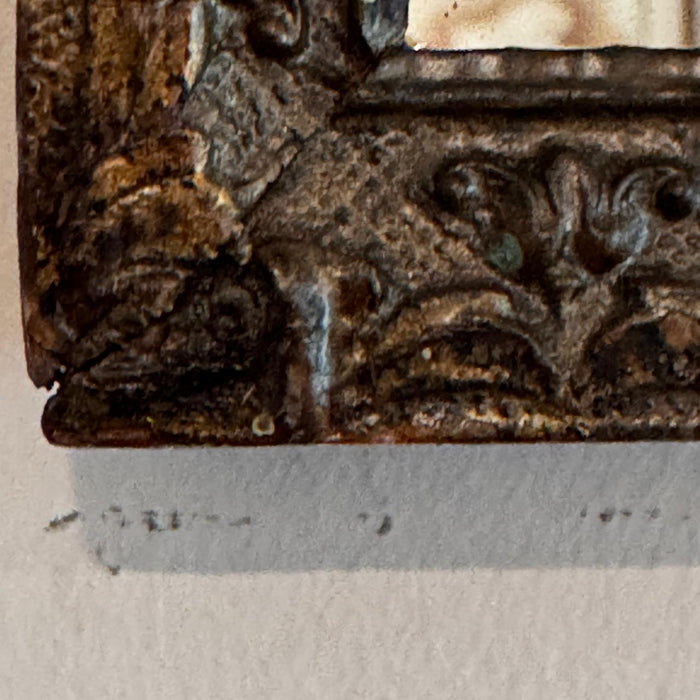 Vintage Carved Wooden Frame Mirror : Aaina 41