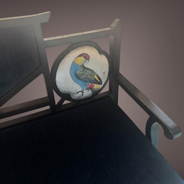 Art Deco Bench  1 ( Navy Velvet) : The Royal Touch