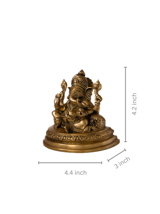 Takiya Ganesh Brass Idol