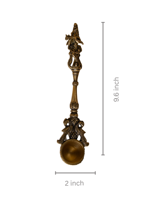 Krishna Brass Pooja Spoon