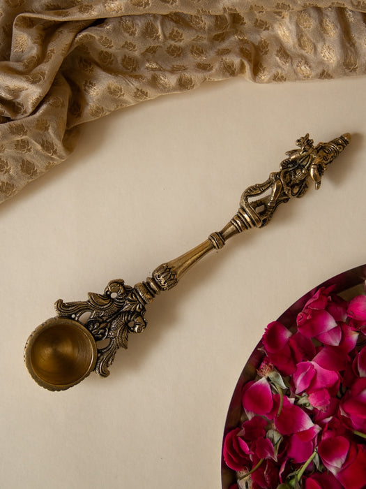 Krishna Brass Pooja Spoon