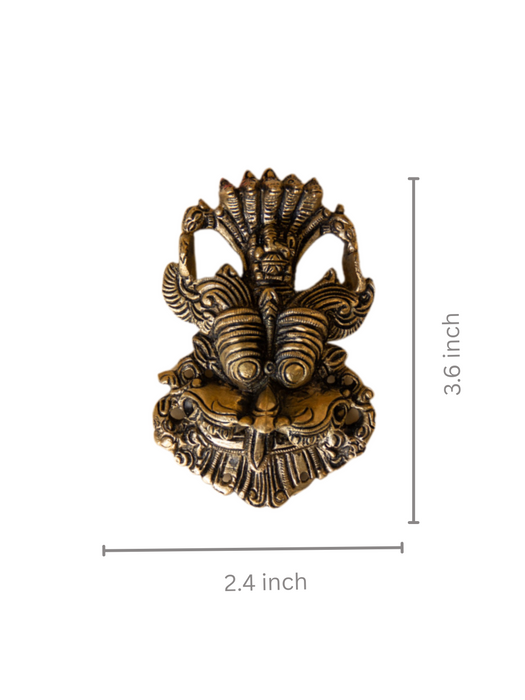 Yali Brass Wall Hanging Mask