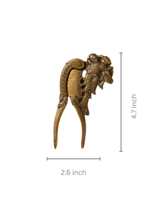 Yali Brass Nut Cutter Sarota 

(For decorative purpose only)