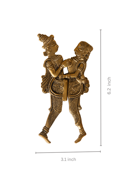 Radha Krishna Brass Nut Cutter Sarota 

(For decorative purpose only)