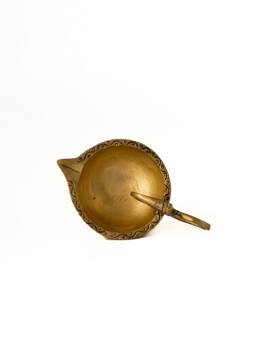 Brass Aarti Diya With Handle