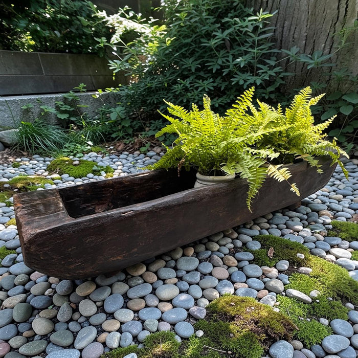 Raw wood planter ; Burhan 18