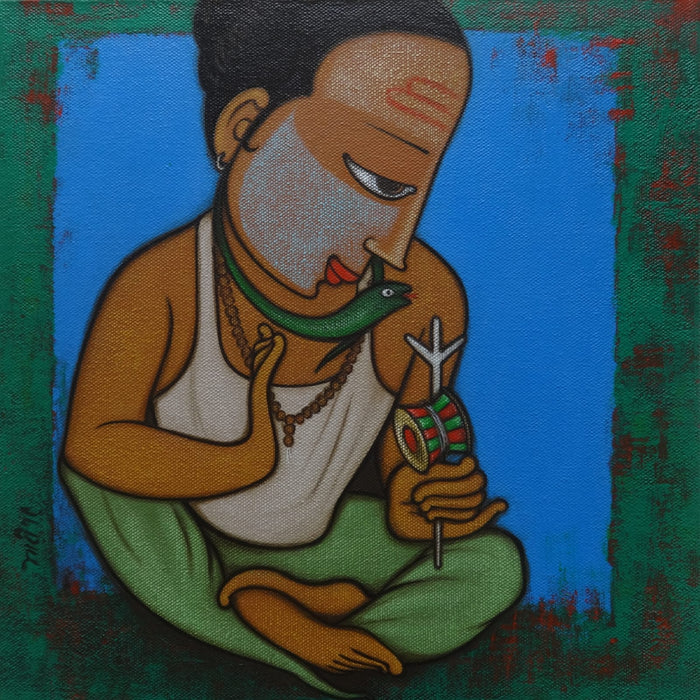 Contemporary Indian original Art : Bahurupia-4