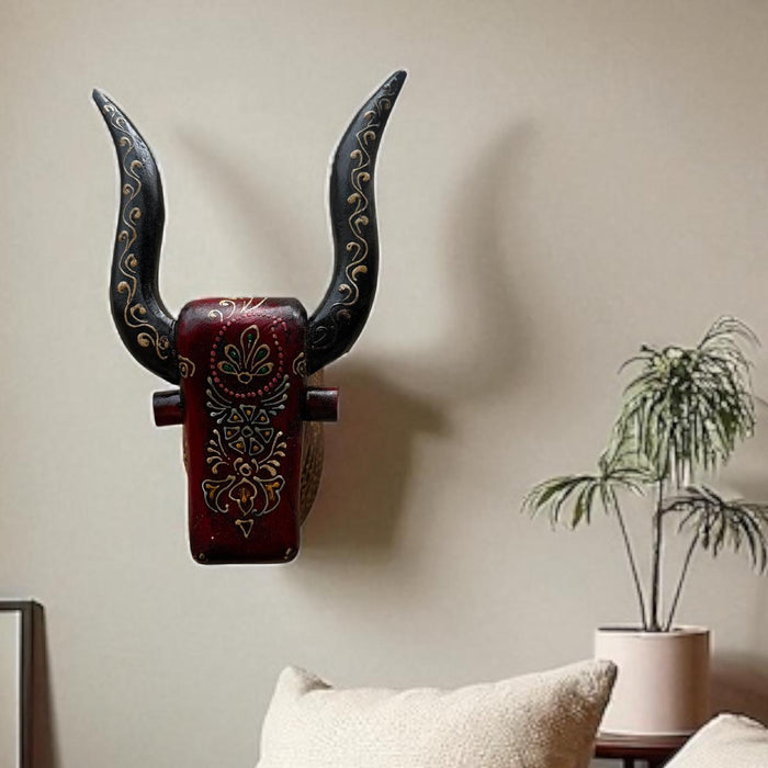 Wooden Bull head : 1