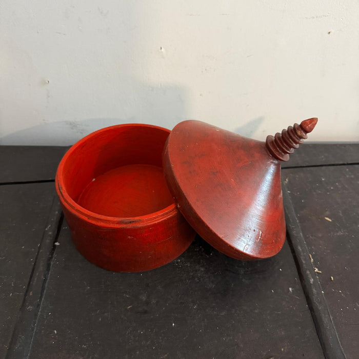 Vintage Wooden Storage Box-1