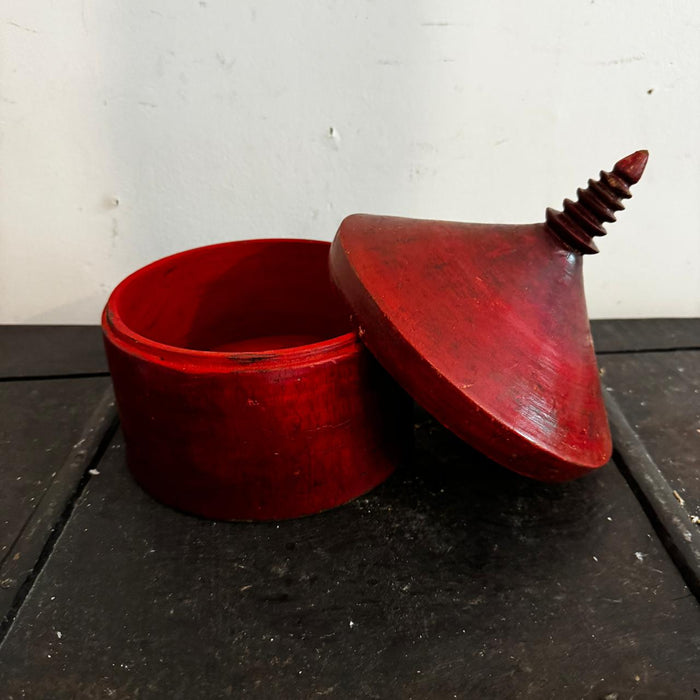 Vintage Wooden Storage Box-1