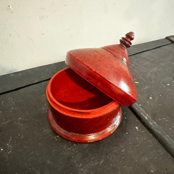 Vintage Wooden Storage Box-3