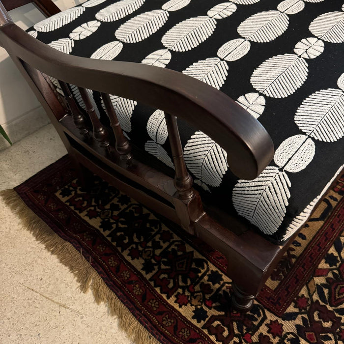 Diwan / Day Bed with a Wide Seat and Vintage Corner Panels : Sukoon