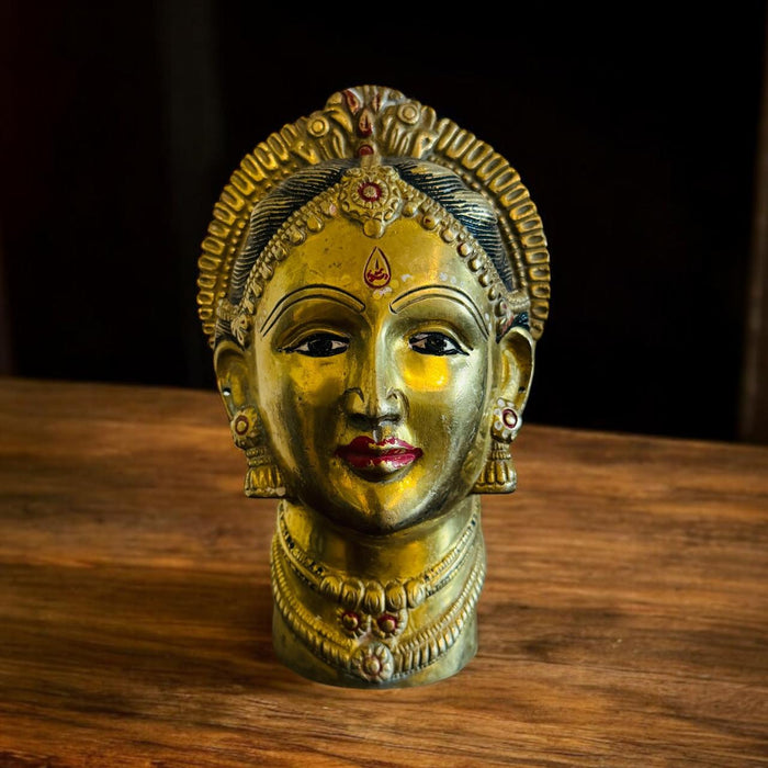 Brass Head SculpturevGauri-6