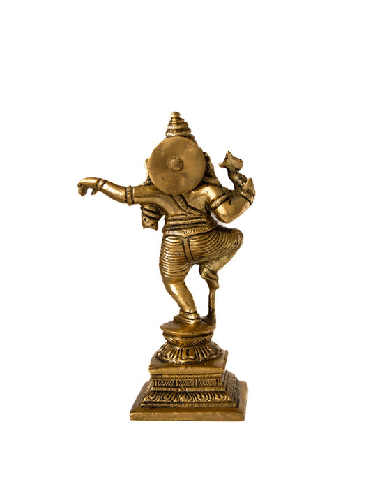 Dancing Ganesh Brass Idol
