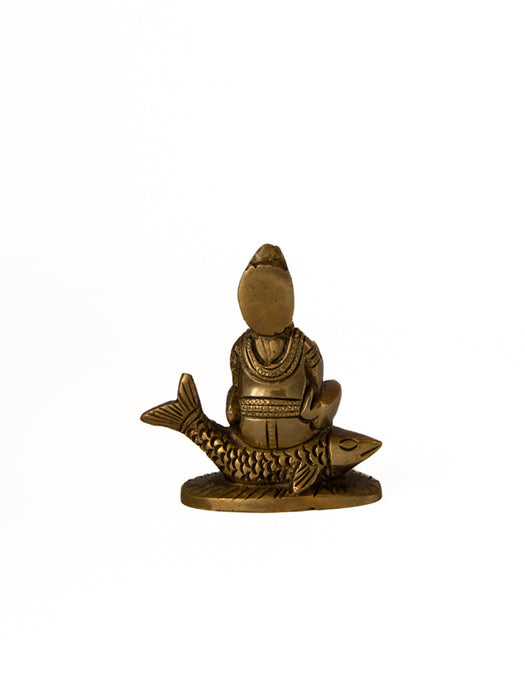 Brass Idol Of Jhule Lal